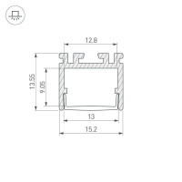 Профиль Arlight PDS-D-2000 ANOD 026517