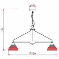 Подвесная люстра Rivoli Avda 5060-208 Б0047354