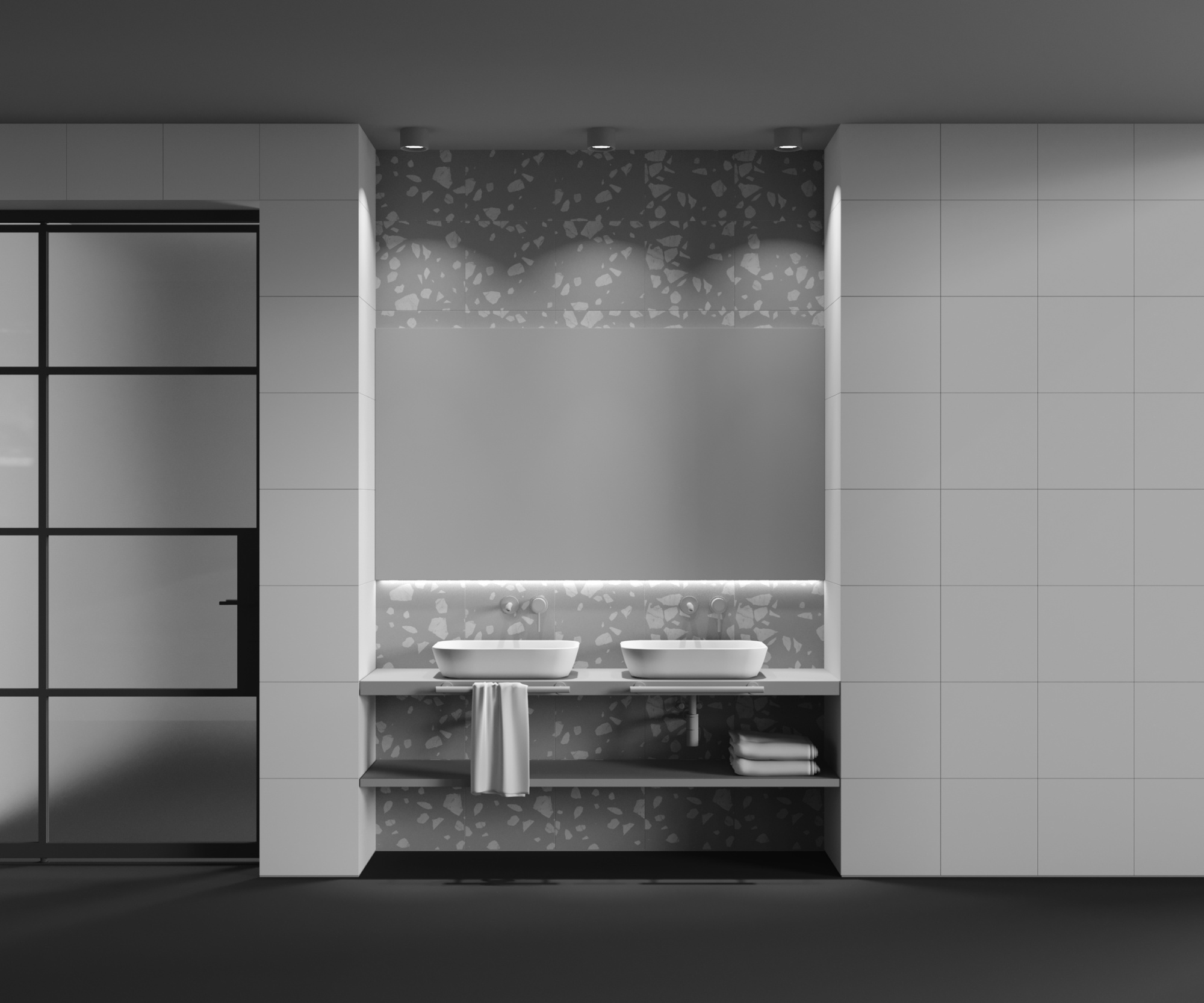 Светильник потолочный светодиодный Maytoni Hydra C090CL-10W3K-B