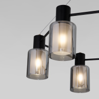 Люстра подвесная Eurosvet Notion 70219/6 черный/античная бронза