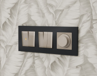 Лицевая панель для 3-клавишных выключателей QUANT Ambrella Volt ALFA AP3650