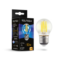 Светодиодная лампа 5W 3000K E27 DIM Voltega Crystal Globe 7202 Светодиодная лампа 5W 3000K E27 DIM Voltega Crystal Globe 7202