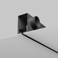 Диффузор с гексагональной сеткой, линейный, ГКЛ 12,5 мм, черный, КСД тип 1 Maytoni Aero ARC-LD-G12-000011