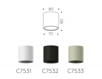 Корпус светильника накладной для насадок Ambrella Light DIY Spot C7532