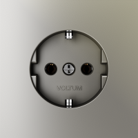 Розетка встраиваемая VOLTUM S70 с заземлением (шелк) VLS040104