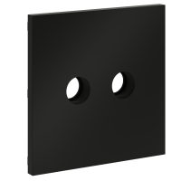 Накладка для розетки телевизионной оконечной TV+SAT Voltum S70 (черный матовый) VLS001608