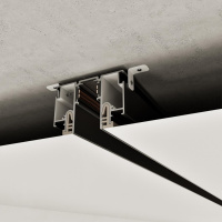 Шинопровод магнитный для монтажа в натяжной потолок 3м (CLAMP) Novotech FLUM 135328