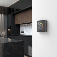 Умный сенсорный терморегулятор с LCD дисплеем Werkel (черный) W1851108 a071214