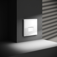 Датчик движения встраиваемый VOLTUM S70, (белый глянцевый) VLS070501