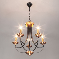 Подвесная люстра Eurosvet Lazzaro 60098/5 черный a045210