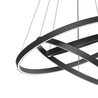 Люстра подвесная светодиодная Maytoni Rim MOD058PL-L100BK