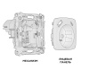 Комплект механизма электрической розетки Ambrella Volt OMEGA MO210010