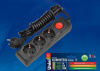 Удлинитель Uniel 2гн х 3м с/з Standard S-GCD3-3B Black UL-00003608
