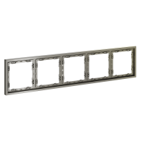 Рамка пластиковая VOLTUM S70 на 5 постов, (шелк) VLS100504