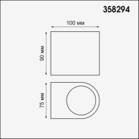 Уличный настенный светодиодный светильник Novotech Opal 358294