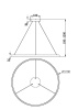 Люстра подвесная светодиодная Maytoni Rim MOD058PL-L54BSK