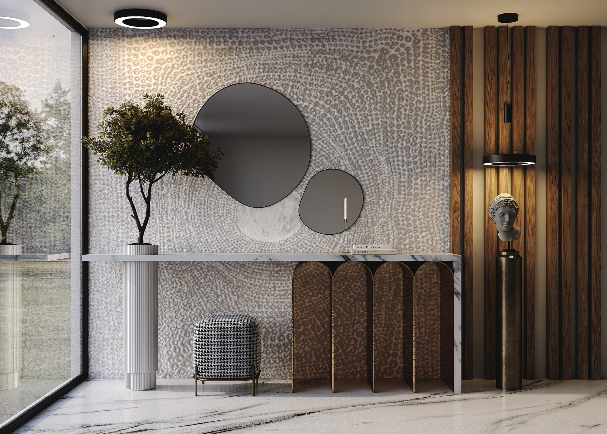 Светильник настенно-потолочный Maytoni Lua C093CL-45W4K-W