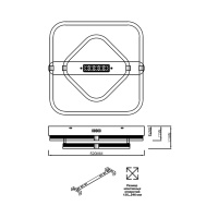 Светильник потолочный светодиодный Sonex TRECKY 7665/64LS