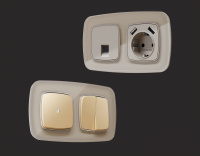 Рамка 1-постовая Ambrella Volt OMEGA Radian OF350601