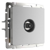 ТВ-розетка проходная серебряная Werkel W1184006 4690389156595 a051517