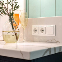 Выключатель двухклавишный белый Werkel W1120001 4690389155192 a051135