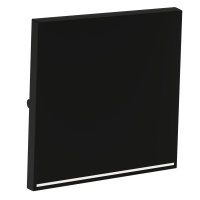 Клавиша для выключателя/переключателя одноклавишного с подсветкой Voltum S70 (черный матовый) VLS000208