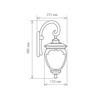 Уличный настенный светильник Elektrostandard Andromeda D GLYF-8024D черное золото a027996