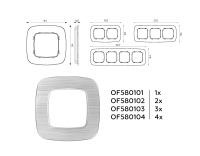 Рамка 2-постовая Ambrella Volt OMEGA Radian OF580102