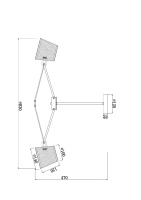 Люстра на штанге Freya Gino FR5108PL-08CH