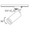 Трековый светильник для однофазного шинопровода Maytoni Unity Focus TR004-1-GU10-B