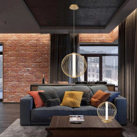 Светильник подвесной светодиодный Crystal Lux SYNC SP18W LED GOLD