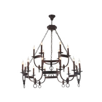 Подвесная люстра Crystal Lux SUERTE BROWN SP12+6