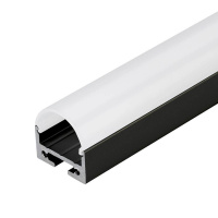 Профиль с экраном Arlight SL-LINE-2011M-2500 BLACK+OPAL ROUND 027992