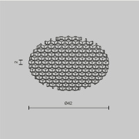 Антибликовая решетка для встраиваемого светильника Maytoni Dip HoneyComb001-D41.5