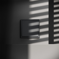 Выключатель с самовозвратом встраиваемый VOLTUM S70 одноклавишный (графит) VLS010607