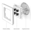 Акустическая розетка Werkel WL09-AUDIOx4