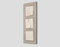 Лицевая панель для 1-клавишных выключателей QUANT Ambrella Volt ALFA AP3210