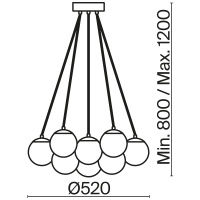 Люстра подвесная Freya Fiesta FR5231PL-13CH