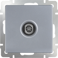 ТВ-розетка проходная серебряная Werkel W1184006 4690389156595 a051517