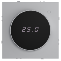 Терморегулятор электронный с индикацией и датчиком, для теплого пола Voltum S70 (серый) VLS070116