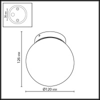 Уличный потолочный светильник Odeon Light VIVA 7124/1C