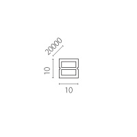 Профиль квадратный силиконовый 10х10 мм (тип А) Lightstar Profiled 441020