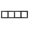 Рамка пластиковая VOLTUM S70 на 4 поста, (титан) VLS100406 Рамка пластиковая VOLTUM S70 на 4 поста, (титан) VLS100406