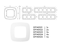Рамка 2-постовая Ambrella Volt OMEGA Ecta OF140122
