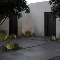 Уличный грунтовый светодиодный светильник Maytoni Bern O050FL-L2GF3K