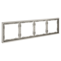 Рамка пластиковая VOLTUM S70 на 4 поста, (кашемир) VLS100403