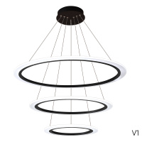 Люстра подвесная светодиодная Crystal Lux MANZANA SP67W LED BLACK