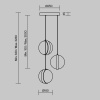 Светильник подвесной светодиодный Maytoni Misterio MOD379PL-L17B3K