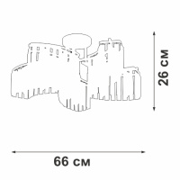 Люстра потолочная Vitaluce V5884-0/10PL