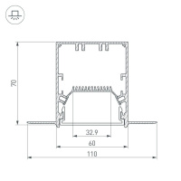 Коннектор угловой Arlight SL-Linia55-Fantom-135 030129